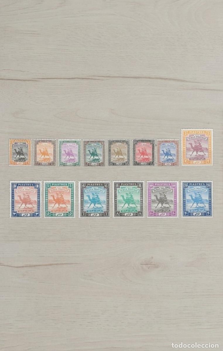 Sellos: Sudan 1898-1940 Iconic Camel Postman Definitive Stamp Selection Multi-Value MNH