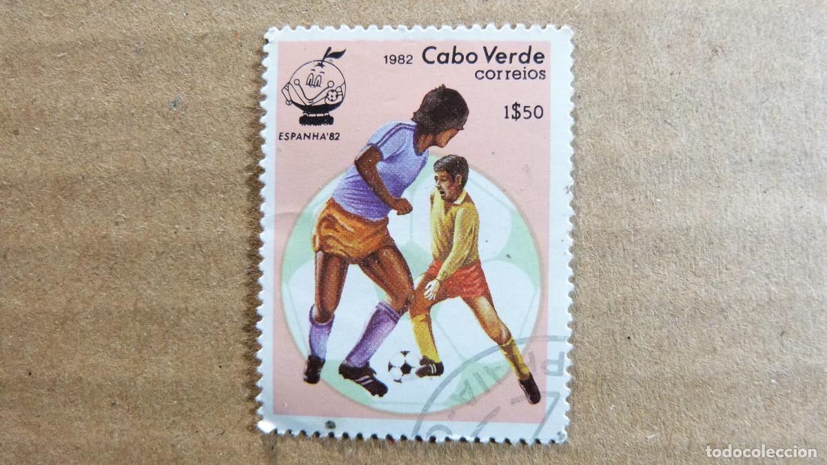 Sellos: Sello Cabo Verde Mundial de Futbol Espa&ntilde;a 82 a&ntilde;o 1982