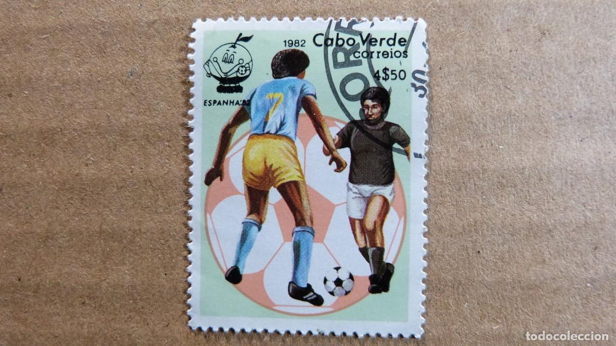 Sellos: Sello Cabo Verde Mundial de Futbol Espa&ntilde;a 82 a&ntilde;o 1982