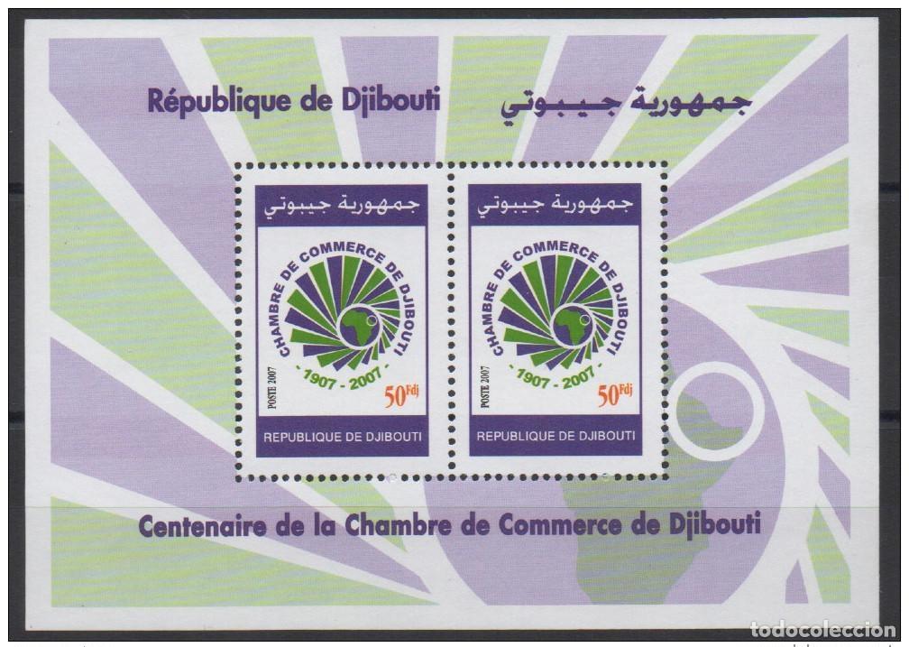 Sellos: Djibouti Schibuti 2008 bloquea el centenario de la C&aacute;mara Comercio Mi. N&ordm; 164