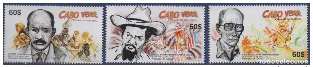 Sellos: Cabo Verde 2014 - Carnaval Mindelo S&atilde;o Nicolau Fasching 3 val. 5 MM