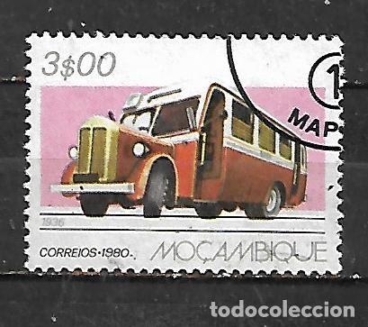 Sellos: 1980: MOZAMBIQUE Transporte vial - &Oacute;mnibus, 1936 (CTO)