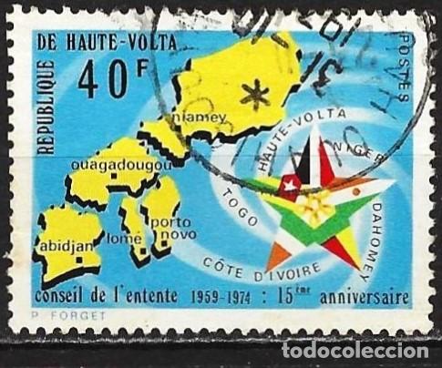 Sellos: Alto Volta 1974 - Mi 516 - YT 322 - El Consejo de Acuerdo