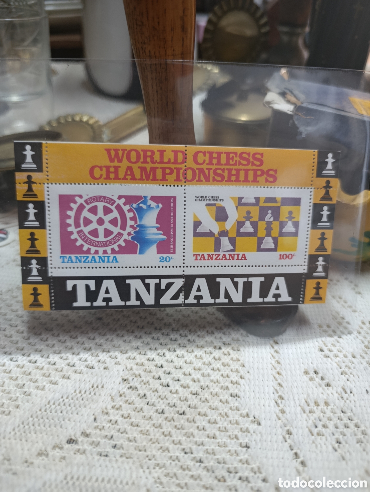Sellos: Sello postal conmemorativo de Tanzania en 1986.