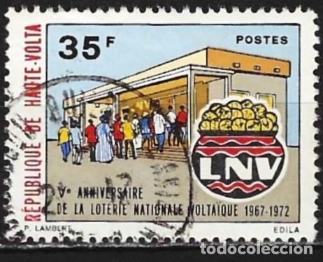 Sellos: Alto Volta 1972 - Mi 384 - YT 272 - La Loter&iacute;a nacional