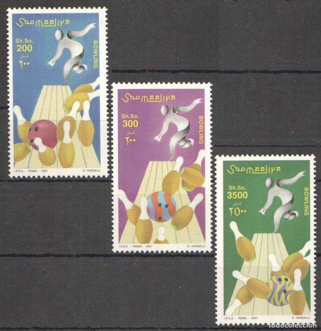 Sellos: SOMALIA 2001 SERIE 3 STAMPS MNH BOLOS BOWLING DEPORTES SPORTS