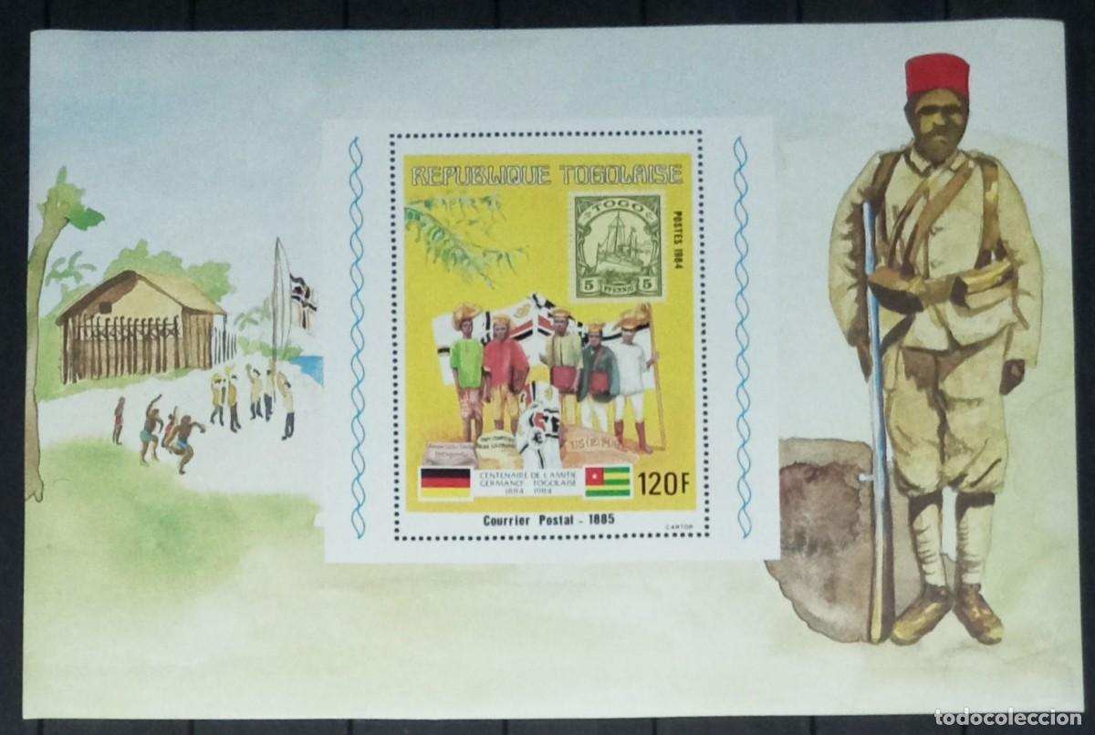 Sellos: TOGO 1984 SHEET MNH CENTENARIO DE LA AMISTAD GERMANO-TOGOLESA GERMAN-TOGOLEAN FRIENDSHIP