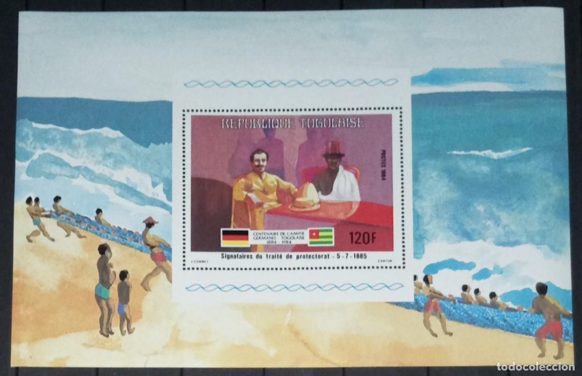 Sellos: TOGO 1984 SHEET MNH CENTENARIO DE LA AMISTAD GERMANO-TOGOLESA GERMAN-TOGOLEAN FRIENDSHIP