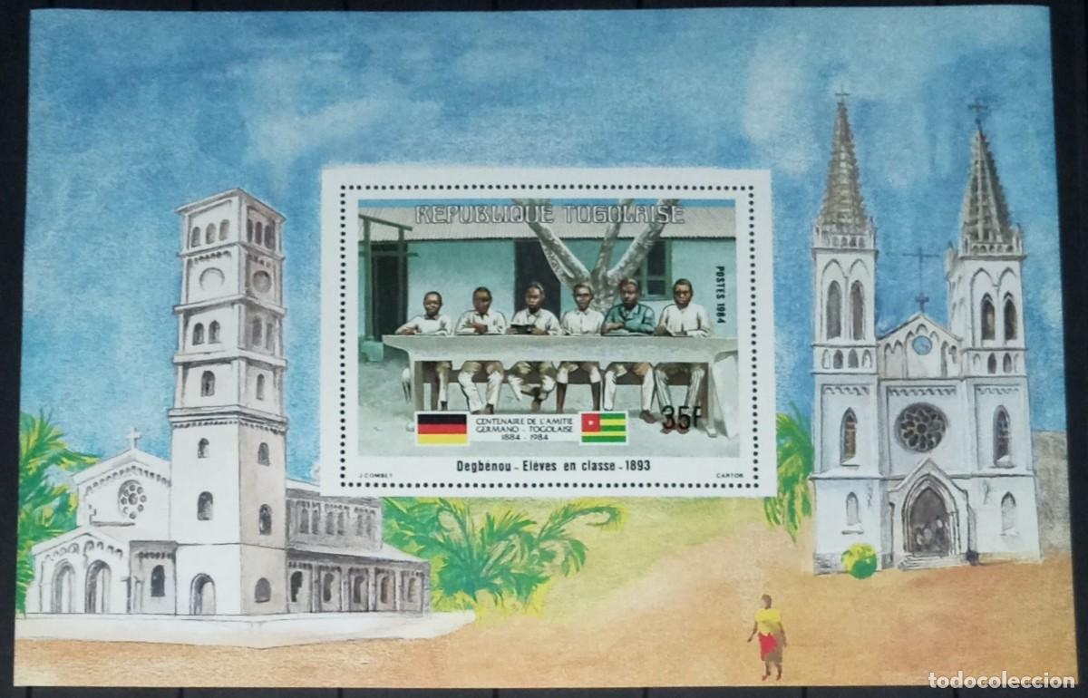 Sellos: TOGO 1984 SHEET MNH CENTENARIO DE LA AMISTAD GERMANO-TOGOLESA GERMAN-TOGOLEAN FRIENDSHIP