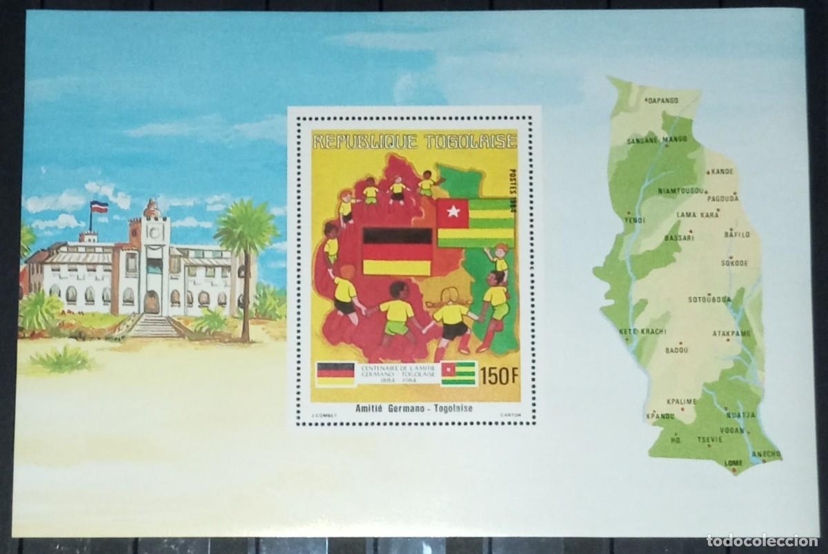 Sellos: TOGO 1984 SHEET MNH CENTENARIO DE LA AMISTAD GERMANO-TOGOLESA GERMAN-TOGOLEAN FRIENDSHIP