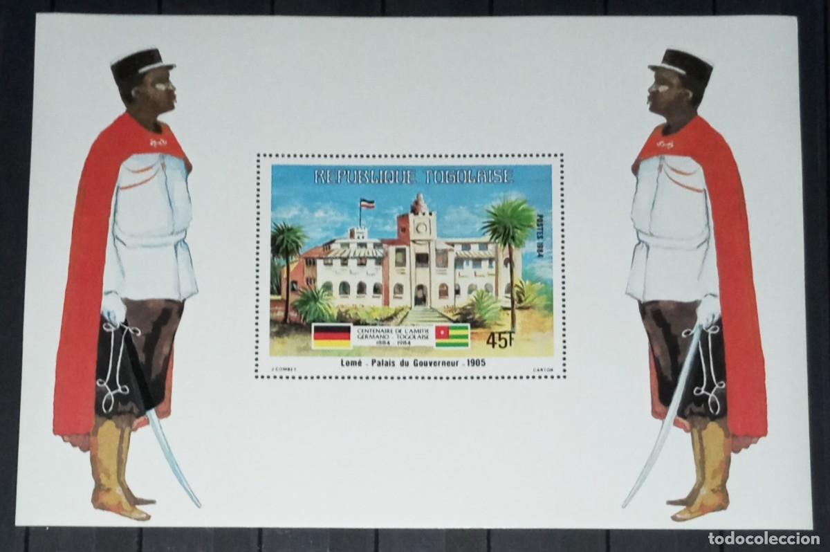 Sellos: TOGO 1984 SHEET MNH CENTENARIO DE LA AMISTAD GERMANO-TOGOLESA GERMAN-TOGOLEAN FRIENDSHIP