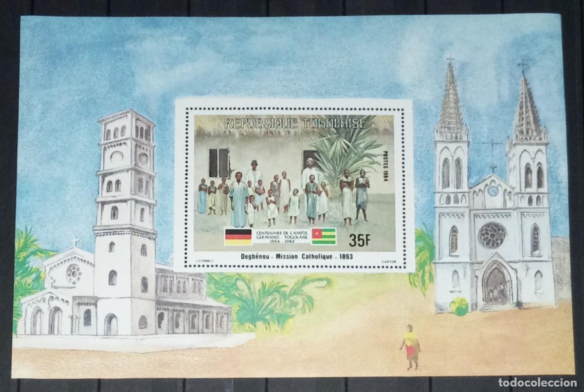 Sellos: TOGO 1984 SHEET MNH CENTENARIO DE LA AMISTAD GERMANO-TOGOLESA GERMAN-TOGOLEAN FRIENDSHIP