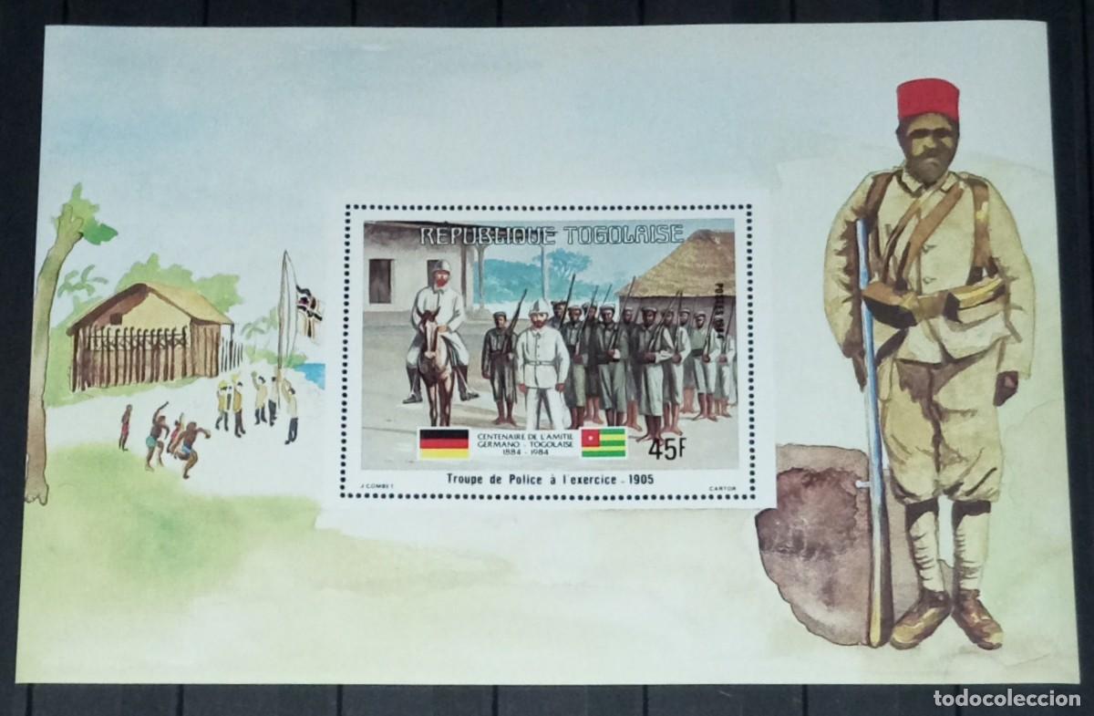 Sellos: TOGO 1984 SHEET MNH CENTENARIO DE LA AMISTAD GERMANO-TOGOLESA GERMAN-TOGOLEAN FRIENDSHIP
