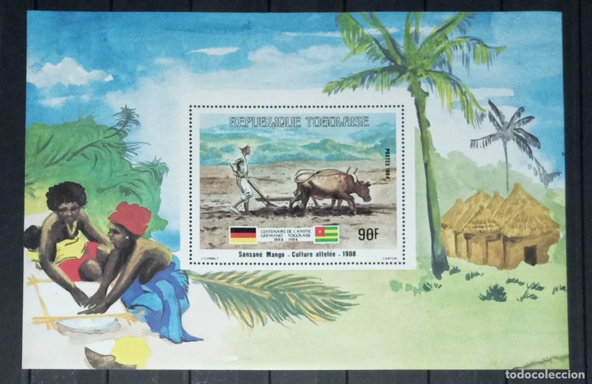 Sellos: TOGO 1984 SHEET MNH CENTENARIO DE LA AMISTAD GERMANO-TOGOLESA GERMAN-TOGOLEAN FRIENDSHIP