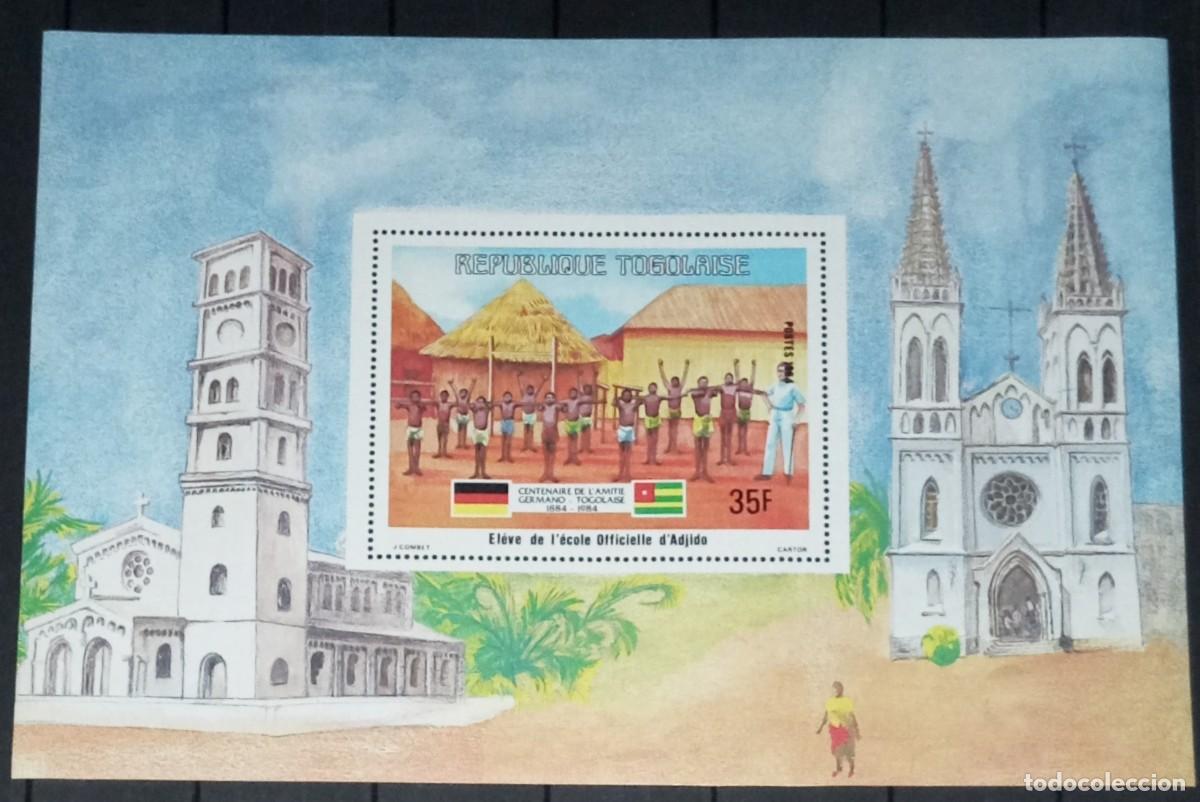 Sellos: TOGO 1984 SHEET MNH CENTENARIO DE LA AMISTAD GERMANO-TOGOLESA GERMAN-TOGOLEAN FRIENDSHIP