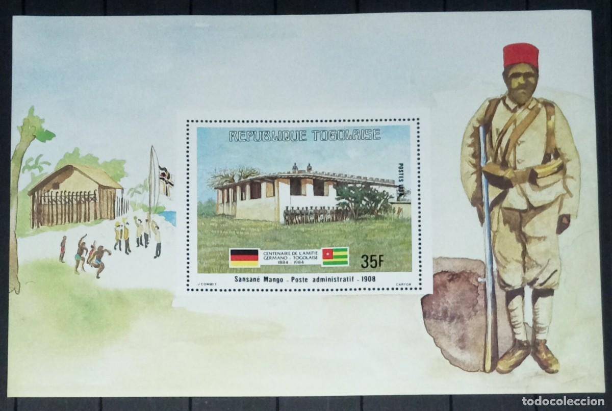 Sellos: TOGO 1984 SHEET MNH CENTENARIO DE LA AMISTAD GERMANO-TOGOLESA GERMAN-TOGOLEAN FRIENDSHIP