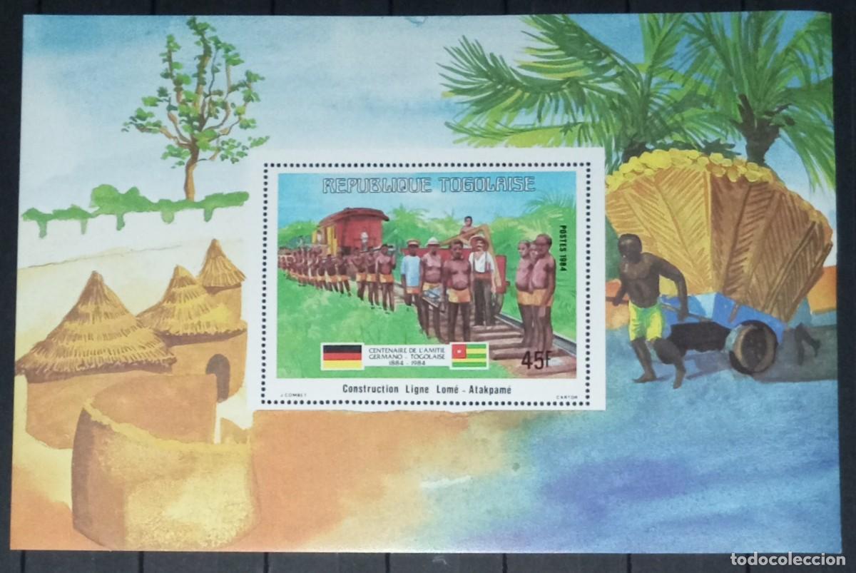 Sellos: TOGO 1984 SHEET MNH CENTENARIO DE LA AMISTAD GERMANO-TOGOLESA GERMAN-TOGOLEAN FRIENDSHIP