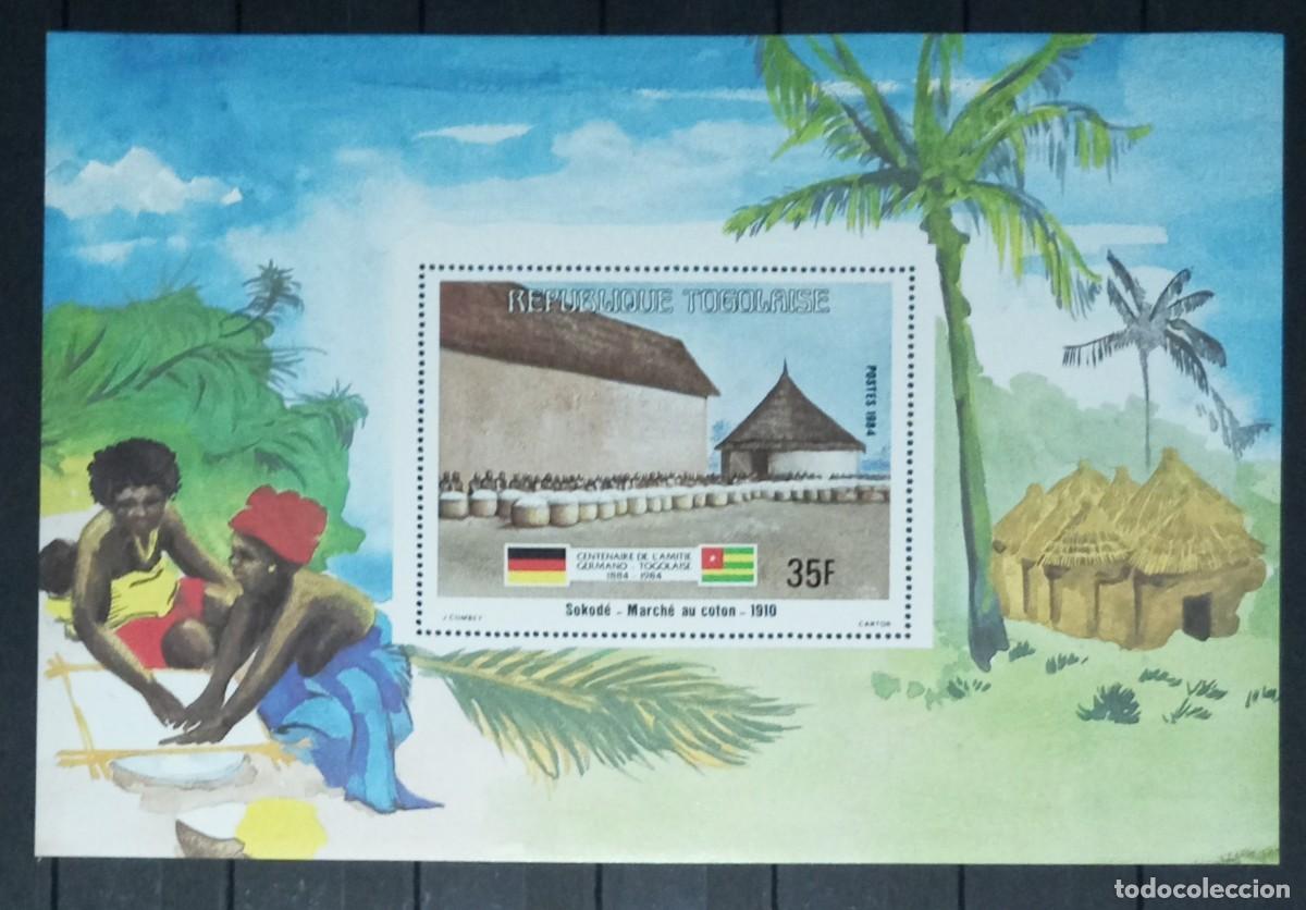 Sellos: TOGO 1984 SHEET MNH CENTENARIO DE LA AMISTAD GERMANO-TOGOLESA GERMAN-TOGOLEAN FRIENDSHIP