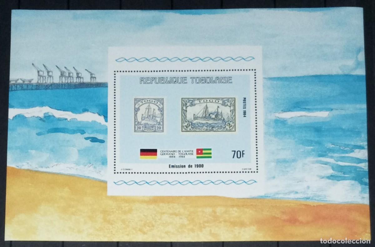 Sellos: TOGO 1984 SHEET MNH CENTENARIO DE LA AMISTAD GERMANO-TOGOLESA BARCOS SHIPS BOATS BATEAUX