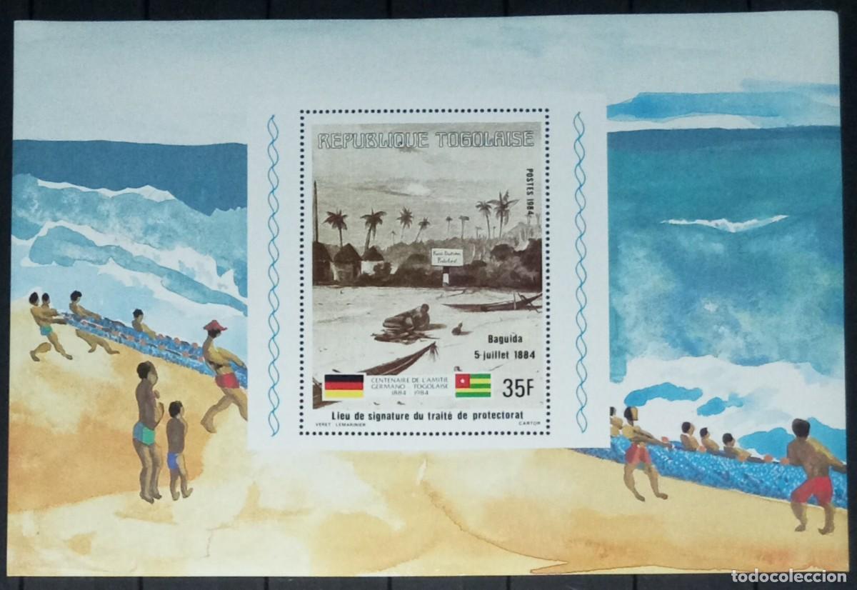 Sellos: TOGO 1984 SHEET MNH CENTENARIO DE LA AMISTAD GERMANO-TOGOLESA BARCOS SHIPS BOATS BATEAUX