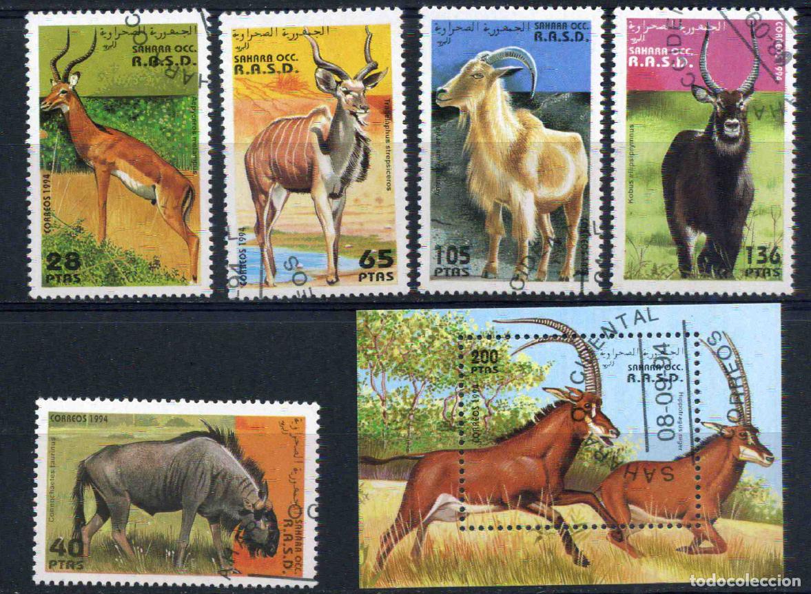 Sellos: RASD - Sahara Occ. 1994 Fauna africana