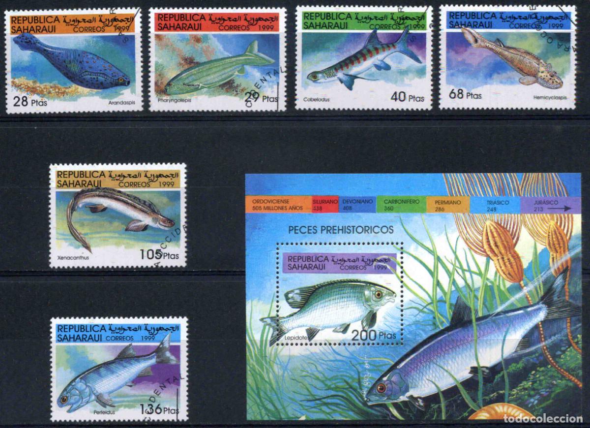 Sellos: RASD - Rep&uacute;blica Saharaui 1999 Peces prehist&oacute;ricos