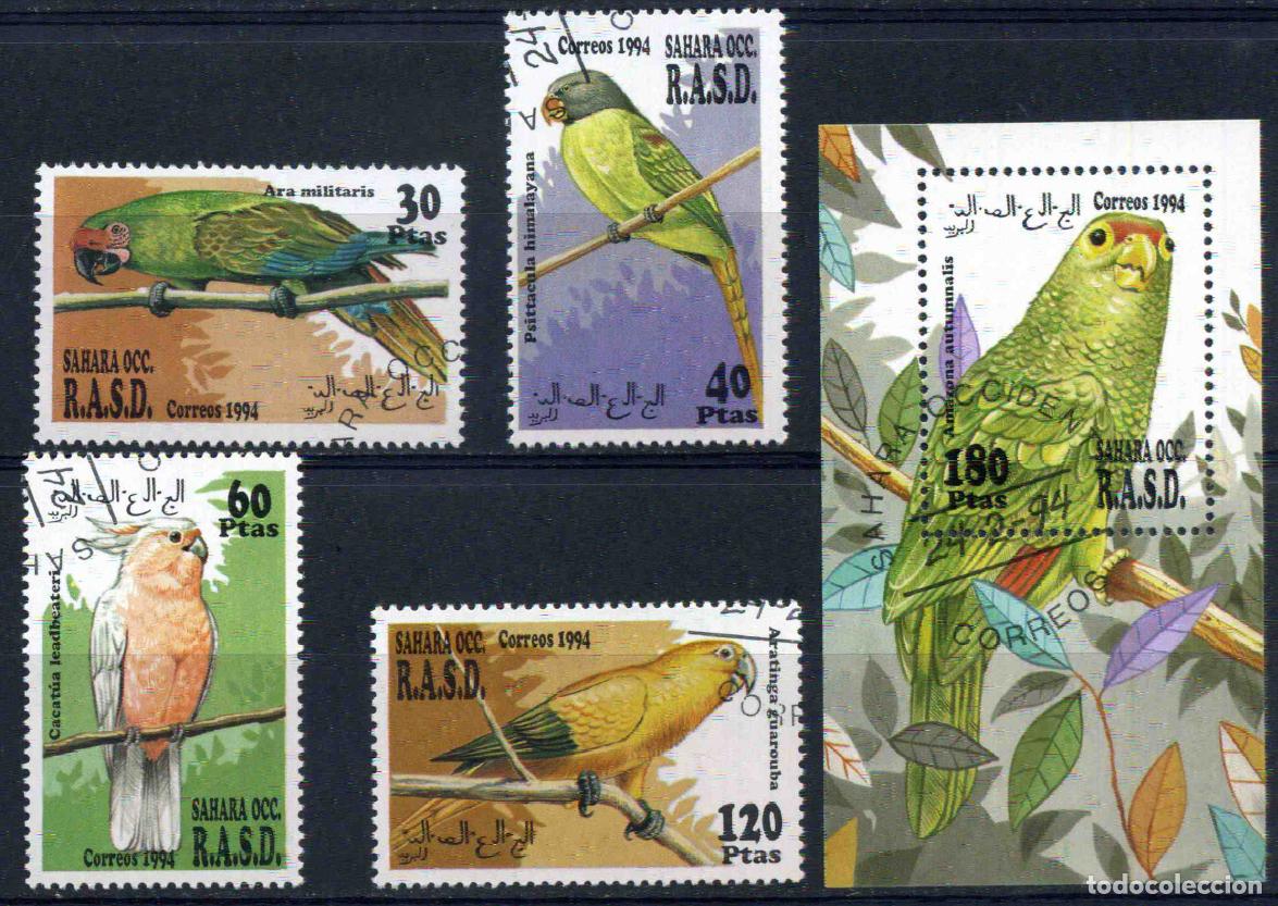 Sellos: RASD - Sahara Occ.- Rep&uacute;blica Saharaui 1994 Loros