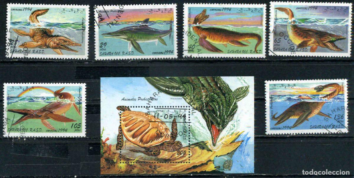 Sellos: RASD - Sahara Occ.- Rep&uacute;blica Saharaui 1994 Animales prehist&oacute;ricos