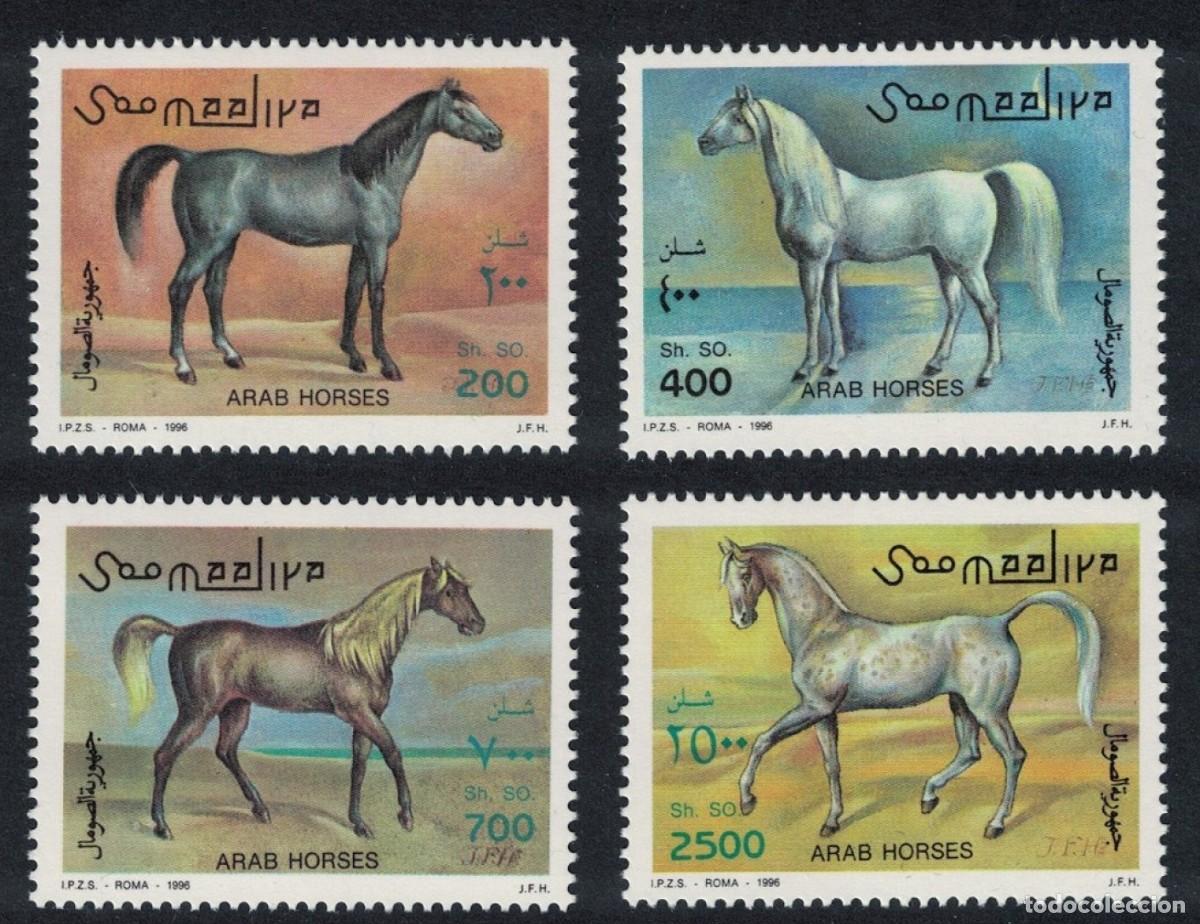Sellos: SOMALIA 1996 SERIE 4 STAMPS MNH CABALLOS HORSES CHEVAUX CAVALOS PFERDEN CAVALLI