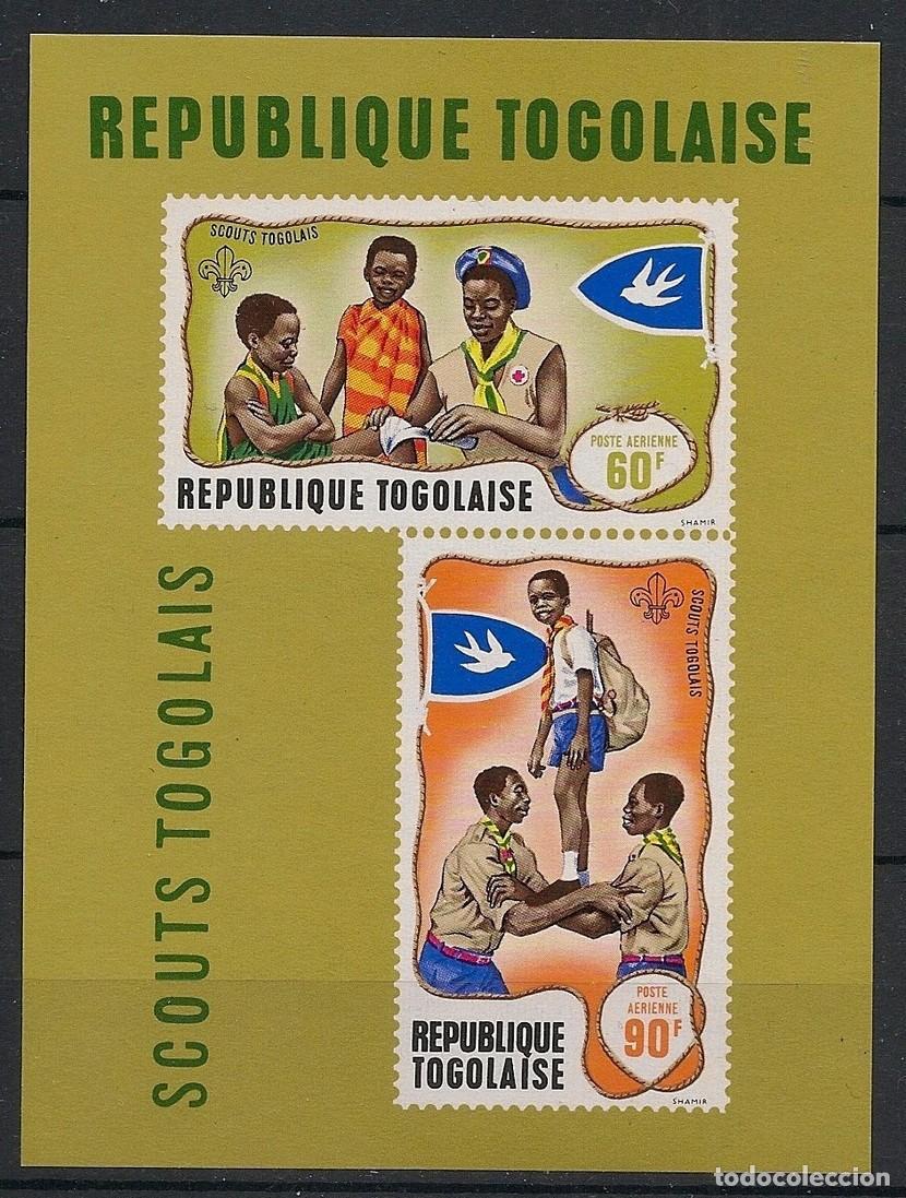 Sellos: TOGO 1968 SHEET MNH SCOUTS