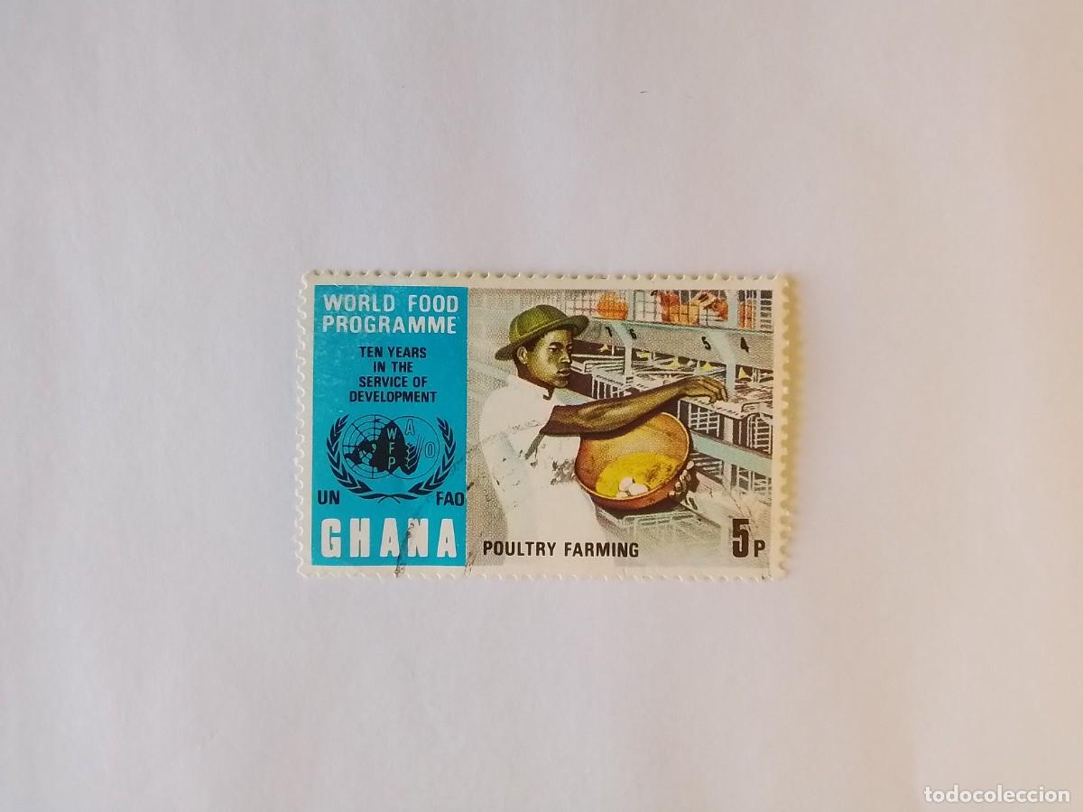 Sellos: A&Ntilde;O 1973 GHANA SELLO USADO