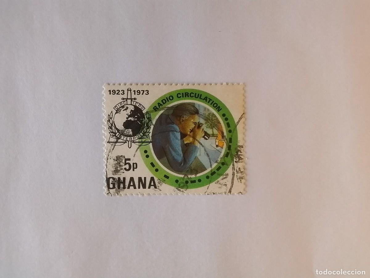 Sellos: A&Ntilde;O 1973 GHANA SELLO USADO