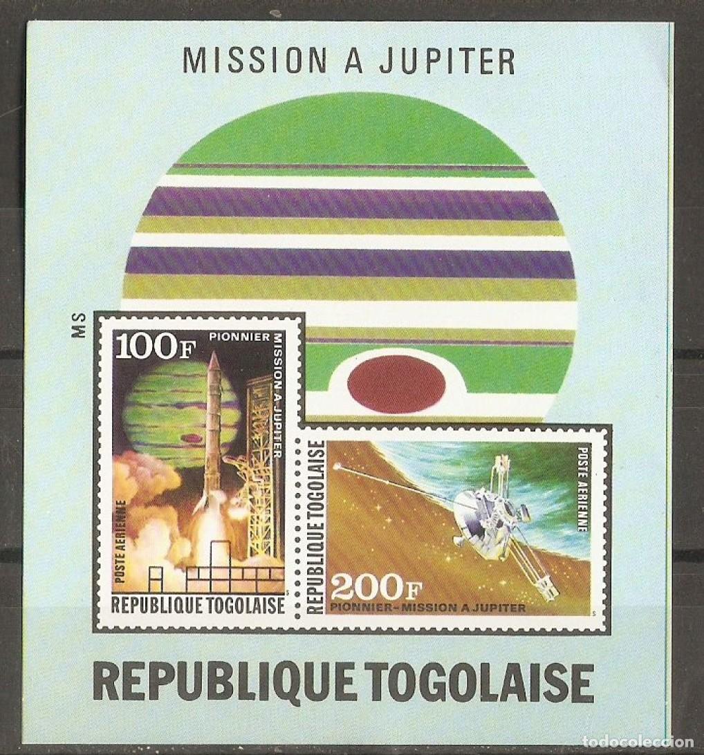 Sellos: TOGO 1974 SHEET MNH MISION A JUPITER ESPACIO ESPACE SPACE