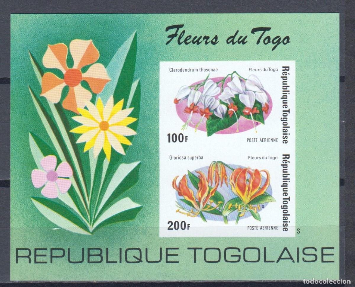 Sellos: TOGO 1975 SHEET MNH IMPERF FLORES FLOWERS FLEURS FIORI BLUMEN