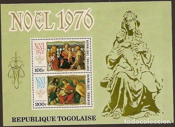 Sellos: TOGO 1976 SHEET MNH NAVIDAD CHRISTMAS NOEL NATALE