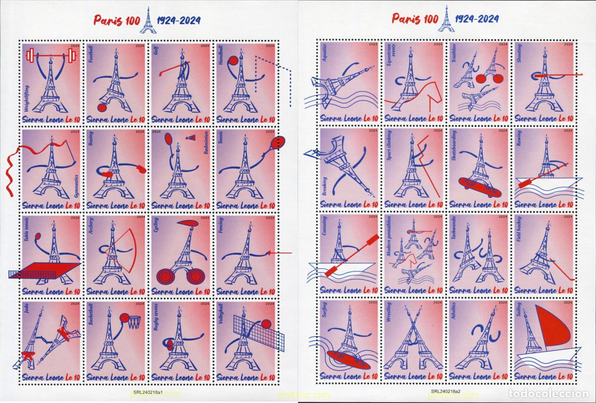 Sellos: 775899 MNH SIERRA LEONA 2024 33 JUEGOS OLIMPICOS DE VERANO - PARIS 2024