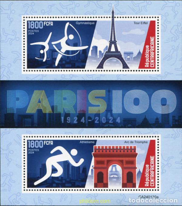 Sellos: 775865 MNH CENTROAFRICANA 2024 33 JUEGOS OLIMPICOS DE VERANO - PARIS 2024