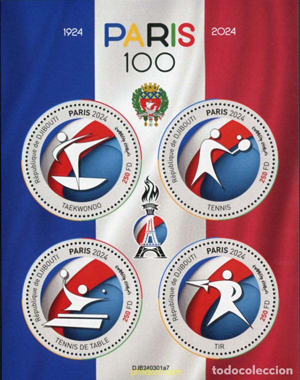 Sellos: 791746 MNH DJIBOUTI 2024 33 JUEGOS OLIMPICOS DE VERANO - PARIS 2024