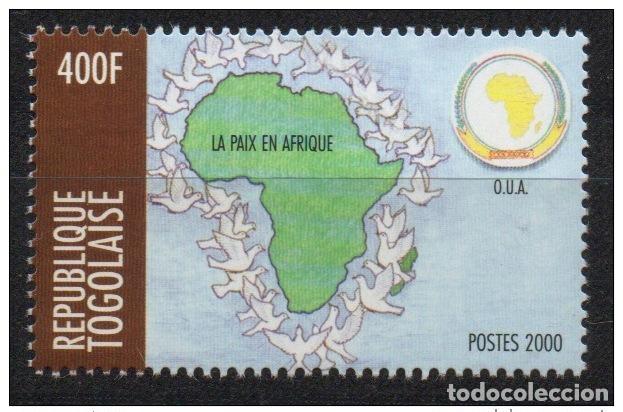 Selos: Togo 2000 - Mi. 3165 Paz en &Aacute;frica OUA O.U.A. 400 F MNH ** &iexcl;&iexcl;&iexcl;RARO!!!