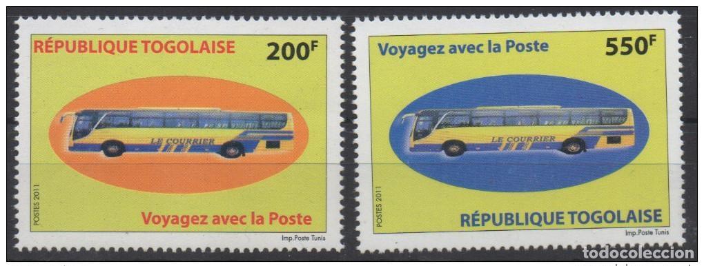 Selos: Togo 2011 Mi. B4316 Postreisedienst Viaje con el autob&uacute;s y autocar de la oficina correos