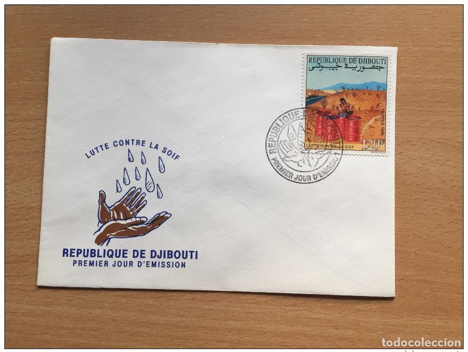 Sellos: Djibouti Schibuti 1990 FDC Lucha contra la sed Wasser Water Mi. 534