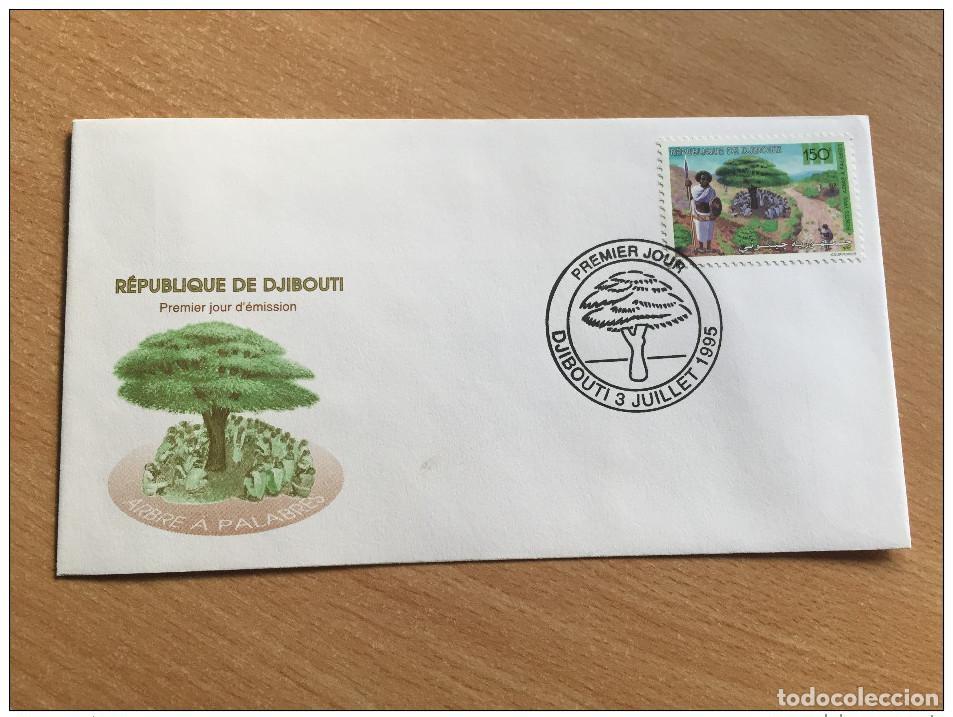 Sellos: Yibuti Schibuti 1995 FDC Palabre Tree Palaverbaum Mi. 615 &iexcl;&iexcl;RARO!!