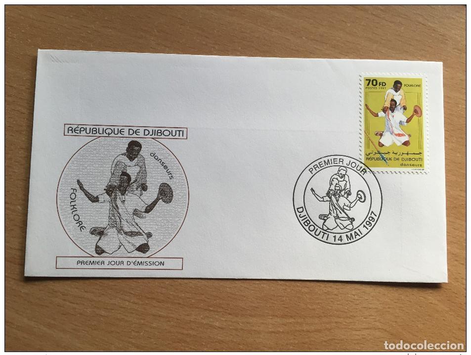 Sellos: Djibouti Schibuti 1997 FDC Folklore Dancing Art Kunst Mi. 634