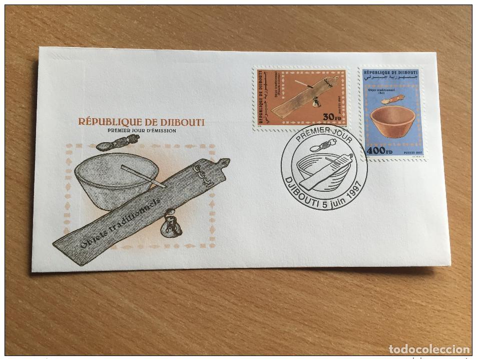 Sellos: Djibouti Schibuti 1997 FDC Objetos tradicionales Mi. 638-639