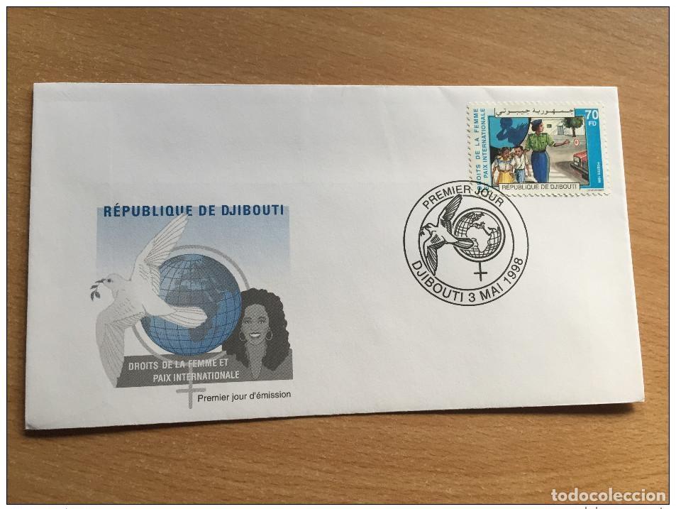 Sellos: Djibouti 1998 FDC Derechos de la mujer Paz Frauenrechte Peace Frieden Mi. 662