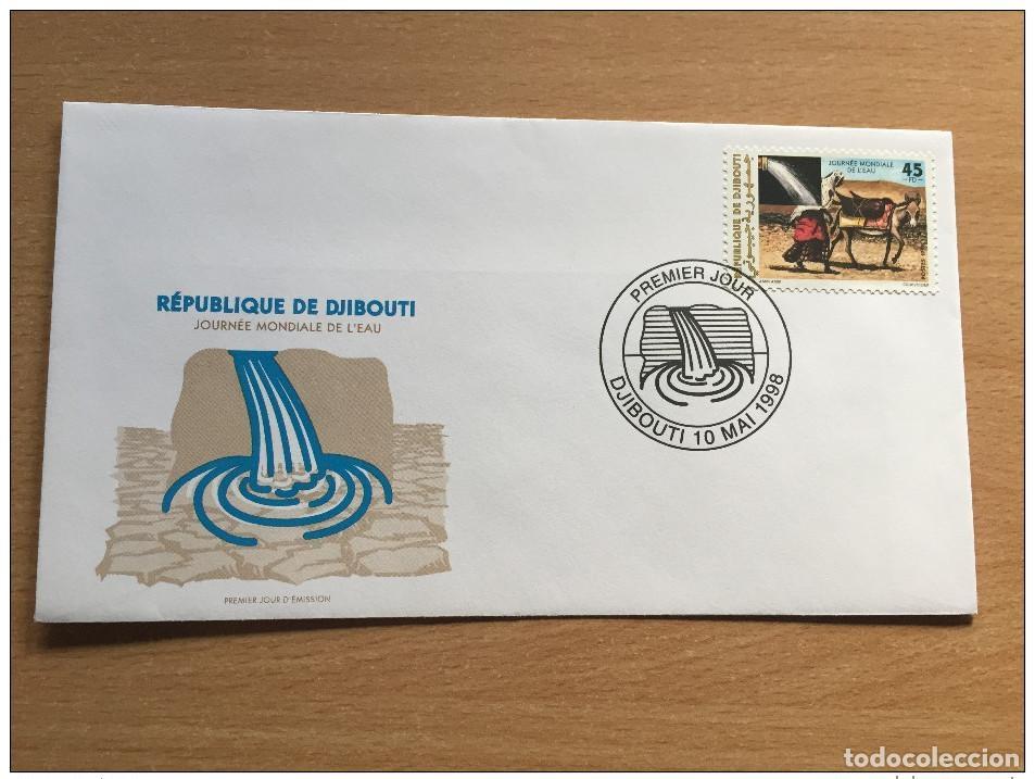 Sellos: Djibouti 1998 FDC D&iacute;a Mundial del Agua Water Wasser Esel Donkey Mi. 663