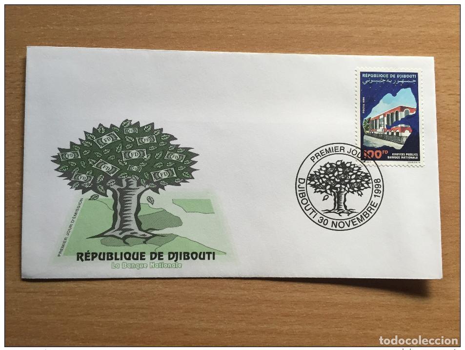 Sellos: Djibouti 1998 FDC Edificios p&uacute;blicos Banco Nacional Mi. 669