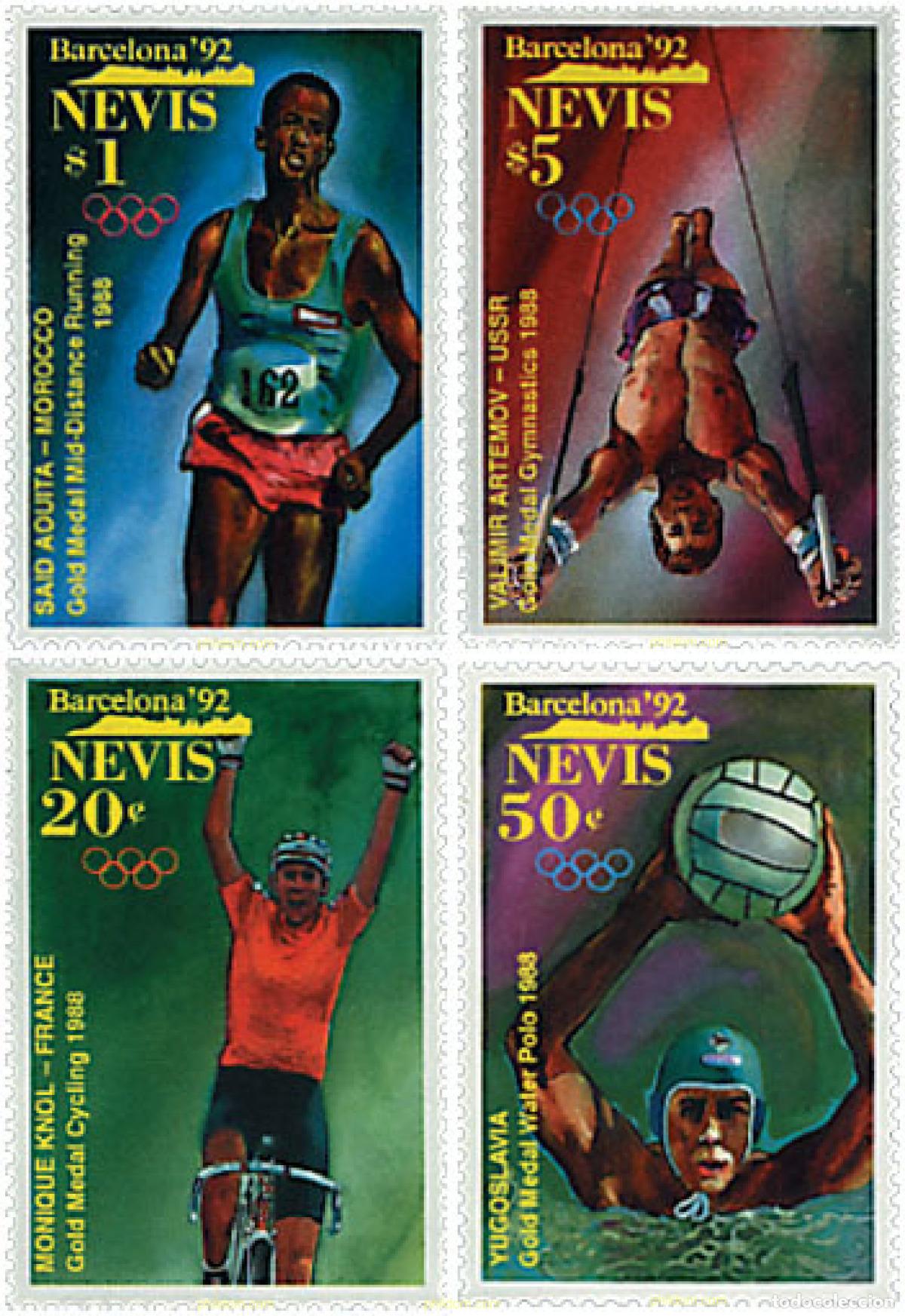 Sellos: 724239 MNH NEVIS 1992 25 JUEGOS OLIMPICOS VERANO BARCELONA 1992