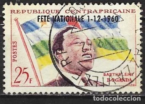 Selos: Rep. Centroafricana 1960 - Mi 15 - YT 12 - Presidente Barth&eacute;l&eacute;my Boganda ( Sobrecargado )