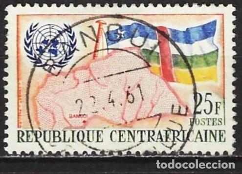 Sellos: Rep. Centroafricana 1961 - Mi 19 - YT 15 - Admisi&oacute;n en las Naciones Unidas